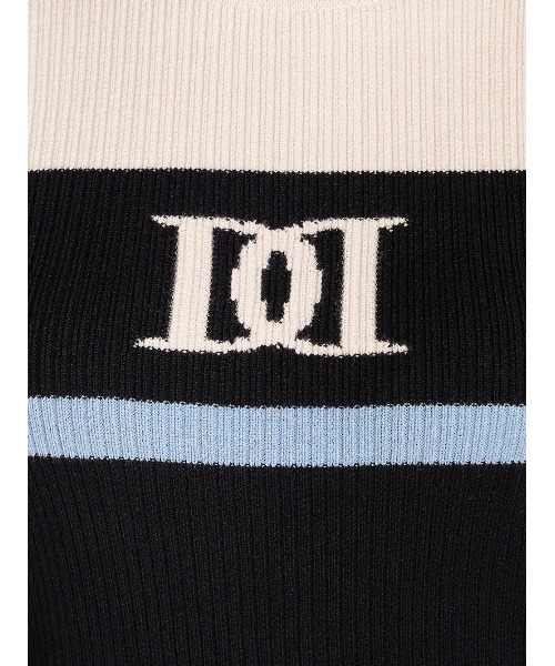 カラーラインDDリブニットトップス（ニット/セーター）｜Darich