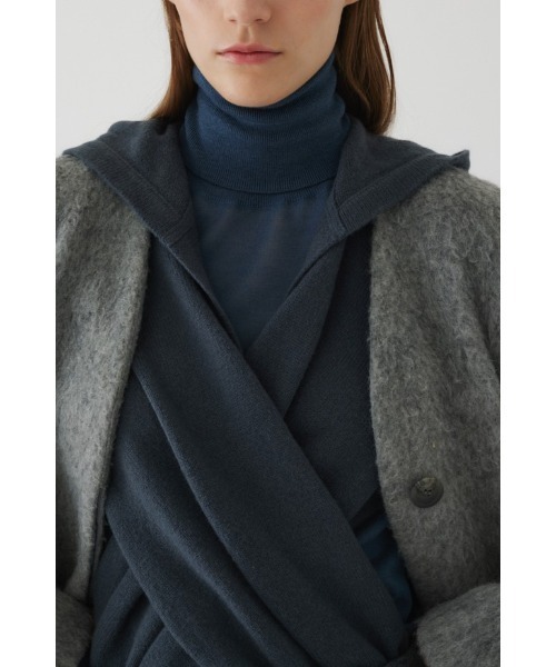 RIM.ARK（リムアーク）の「Hood poncho stole フードポンチョストール