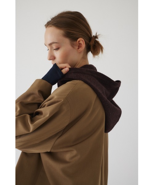 RIM.ARK（リムアーク）の「Hood poncho stole フードポンチョストール