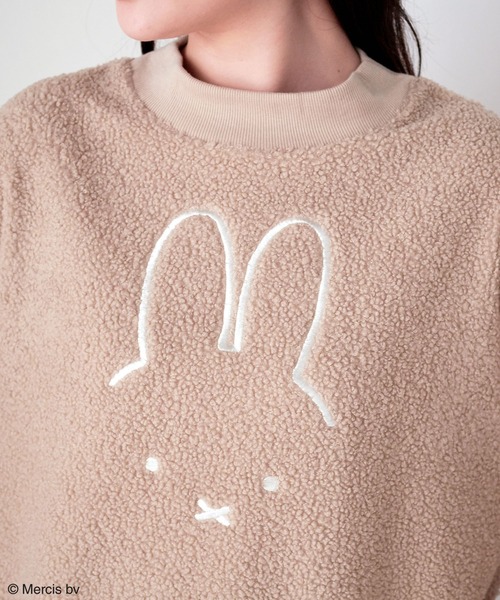 Miffy( ミッフィー)の「【miffiy/ミッフィー】ミッフィーブークレもこもこプルオーバー▲終了▲(ニット/セーター・レディース・オフホワイト/モカ/ネイビー/杢グレー・M/LL/3L/L)」の3枚目の写真