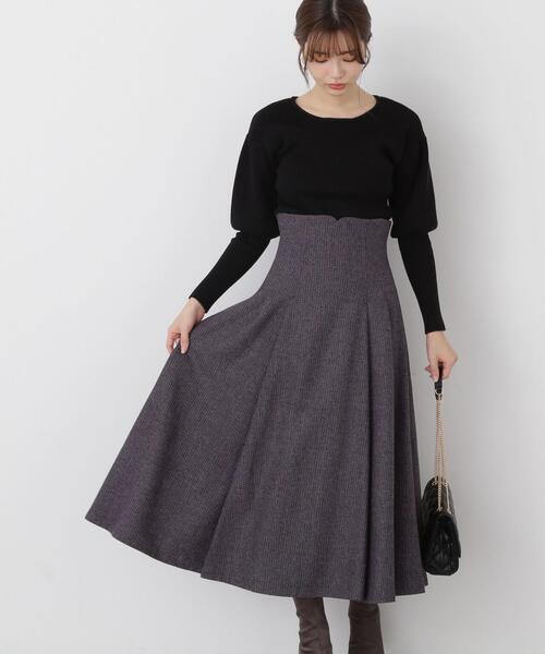 PROPORTION BODY DRESSING（プロポーションボディドレッシング）の「パフショルダーニット / 1214170009（ニット/セーター・レディース・ブラック/ブルー/ベージュ・FREE）」の7枚目の写真
