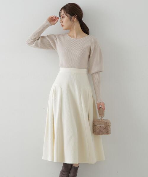 PROPORTION BODY DRESSING（プロポーションボディドレッシング）の「パフショルダーニット / 1214170009（ニット/セーター・レディース・ブラック/ブルー/ベージュ・FREE）」の17枚目の写真