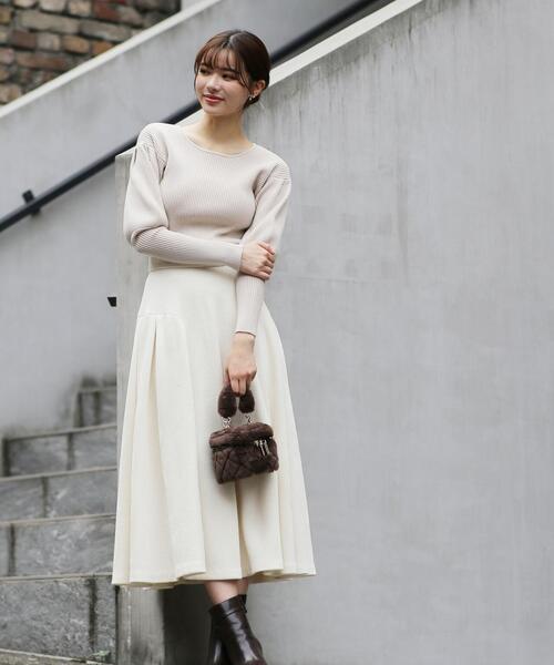 PROPORTION BODY DRESSING（プロポーションボディドレッシング）の「パフショルダーニット / 1214170009（ニット/セーター・レディース・ブラック/ブルー/ベージュ・FREE）」の20枚目の写真