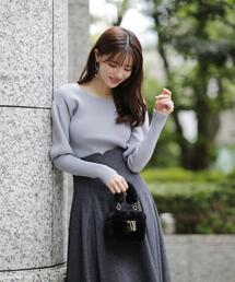 PROPORTION BODY DRESSING | パフショルダーニット / 1214170009(ニット/セーター)