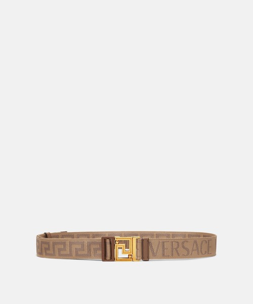 VERSACE（ヴェルサーチ）の「ヴェルサーチェ オールオーバー リバーシブル ベルト（ベルト・メンズ・ベージュ/ベージュ系・FREE）」の3枚目の写真