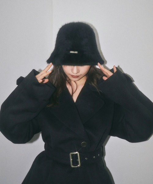 ANDGEEBEE（アンジービー）の「シャギーバケットハット（ハット・レディース・ブラック/ホワイト・FREE）」の11枚目の写真