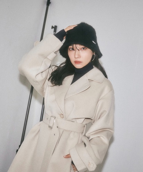 ANDGEEBEE（アンジービー）の「シャギーバケットハット（ハット・レディース・ブラック/ホワイト・FREE）」の13枚目の写真