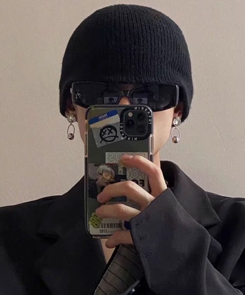 Theater code(シアターコード)の「square frame sunglasses/スクエア フレーム サングラス Y2K 偏光(サングラス・メンズ・ブラック・FREE)」の2枚目の写真
