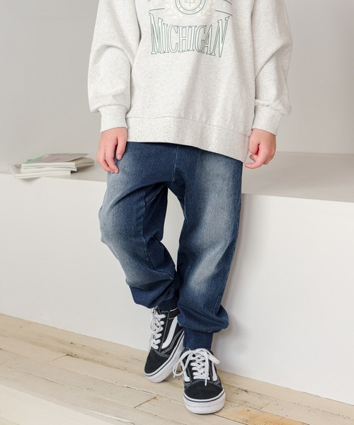 GLOBAL WORK(グローバルワーク)の「あったかスゴラクデニムリブ/907669(デニムパンツ・キッズ・グレー系その他/ネイビー/ブルー/ライトブルー・140cm/120cm/160cm/110cm/130cm/150cm/100cm)」の4枚目の写真