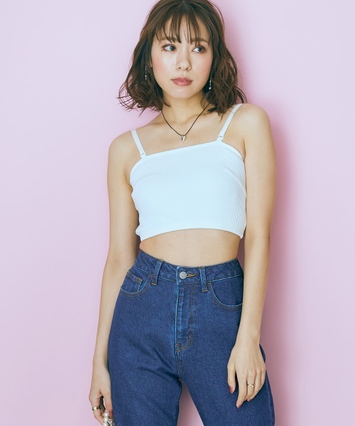 marun（マルン）の「＜大きいサイズ＞  チューブトップ　marun（キャミソール・レディース・オフホワイト/ブラック・3L/L/4L/5L/LL）」の7枚目の写真