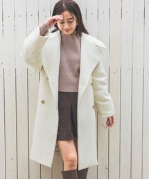 mysty woman | BIGカラーウール混コート　989549(チェスターコート)