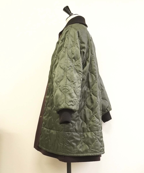 BROOKLYN OVERALL（ブルックリンオーバーオール）の「ロングスタジャン（スタジャン・レディース・ブラウン/ネイビー・FREE）」の8枚目の写真