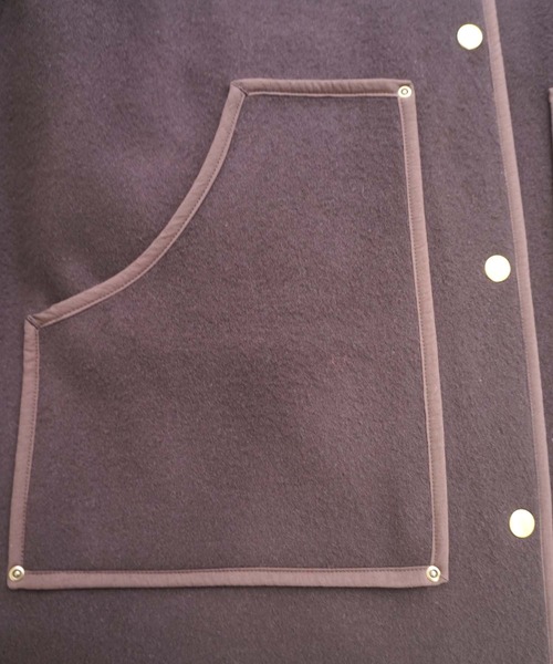 BROOKLYN OVERALL（ブルックリンオーバーオール）の「ロングスタジャン（スタジャン・レディース・ブラウン/ネイビー・FREE）」の21枚目の写真