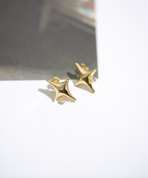 HALEY PESCA（ヘーリーペスカ）の「HALEY PESCA/ビジュー付き　Y2K星モチーフピアス（ピアス（両耳用）・レディース・ゴールド/シルバー・FREE）」の12枚目の写真