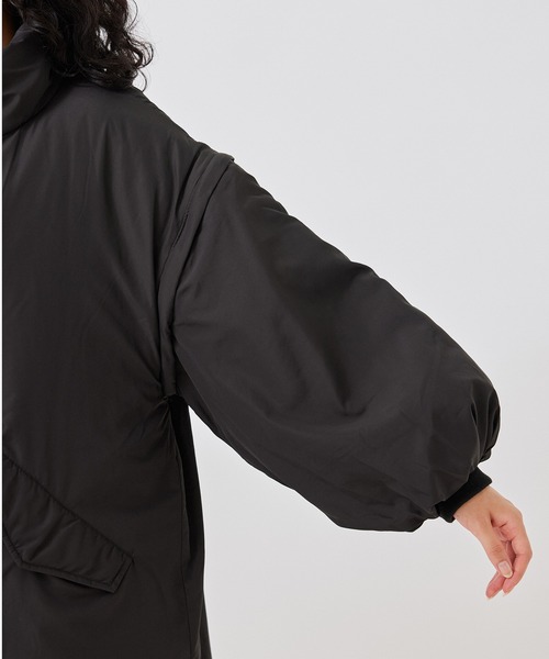 NERGY（ナージー）の「袖取り外しスタンドカラーモンスターコート（ダウンジャケット/コート・レディース・ブラック/グリーン/ホワイト・M）」の22枚目の写真