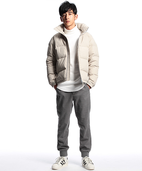 B:MING by BEAMS（ビーミングバイビームス）の「【OCEANS12月号掲載】河田フェザー 止水ジップ ダウンブルゾン（ダウンジャケット/コート・メンズ・ブラック/ライトグレー/ネイビー・X-LARGE/SMALL/LARGE/MEDIUM）」の8枚目の写真