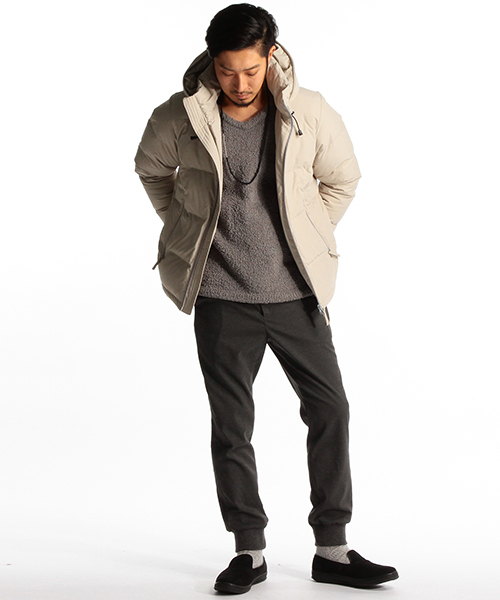 B:MING by BEAMS（ビーミングバイビームス）の「【OCEANS12月号掲載】河田フェザー 止水ジップ ダウンブルゾン（ダウンジャケット/コート・メンズ・ブラック/ライトグレー/ネイビー・X-LARGE/SMALL/LARGE/MEDIUM）」の19枚目の写真