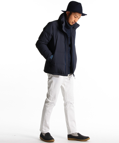B:MING by BEAMS（ビーミングバイビームス）の「【OCEANS12月号掲載】河田フェザー 止水ジップ ダウンブルゾン（ダウンジャケット/コート・メンズ・ブラック/ライトグレー/ネイビー・X-LARGE/SMALL/LARGE/MEDIUM）」の20枚目の写真
