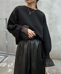 CAPRICIEUX LE'MAGE | レイヤード風ダンボールプルオーバー(スウェット)