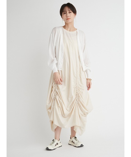 emmi（エミ）の「【emmi atelier】ラメシアーカーディガン（カーディガン/ボレロ・レディース・ブラック/ホワイト/オレンジ・FREE）」の10枚目の写真