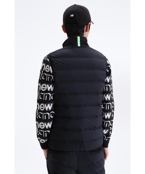 美品☆new balance golf☆吸湿発熱ダウンフードベストサイズ1 M黒 New Balance Golf（ニューバランスゴルフ）の「【new balance golf