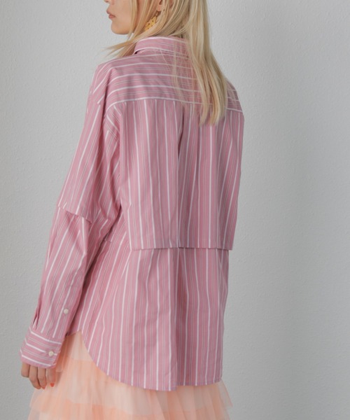 ROSE BUD（ローズバッド）の「マルチウェイストライプシャツ（シャツ