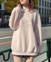 NOMAE | 襟付きエンブレムスウェット(スウェット)