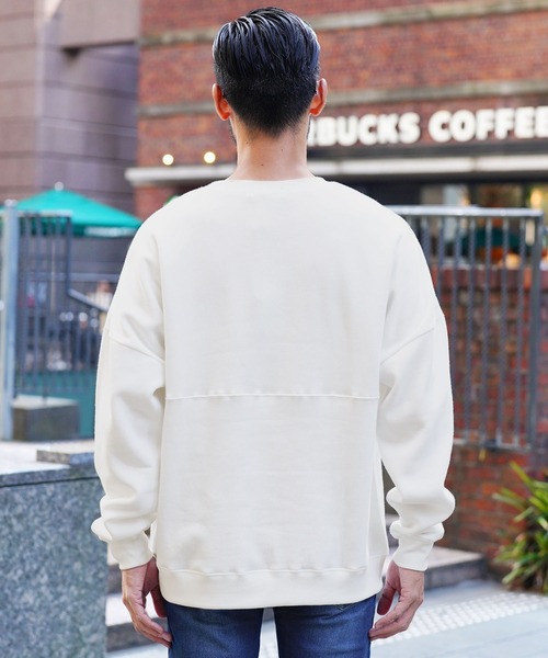 jiggys shop(ジギーズショップ)の「裏起毛ドルマンスウェットトレーナー(スウェット・メンズ・チャコール/オフホワイト/ブラック・MEDIUM/X-LARGE/LARGE)」の12枚目の写真