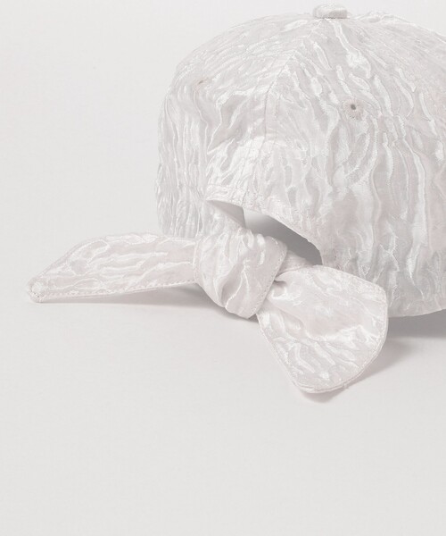 Ray BEAMS（レイビームス）の「Casselini × Ray BEAMS / 別注 リボン キャップ（キャップ・レディース・ブラック/ホワイト・ONE SIZE）」の9枚目の写真