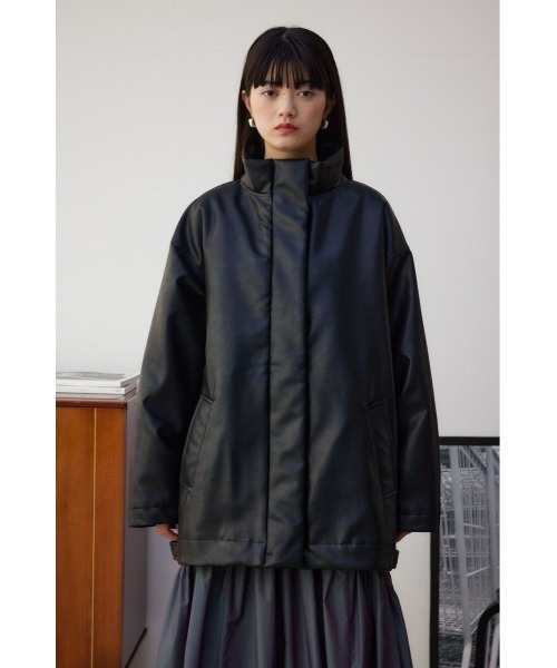 セール】フェイクレザーミドルコート（ブルゾン）｜AZUL BY MOUSSY