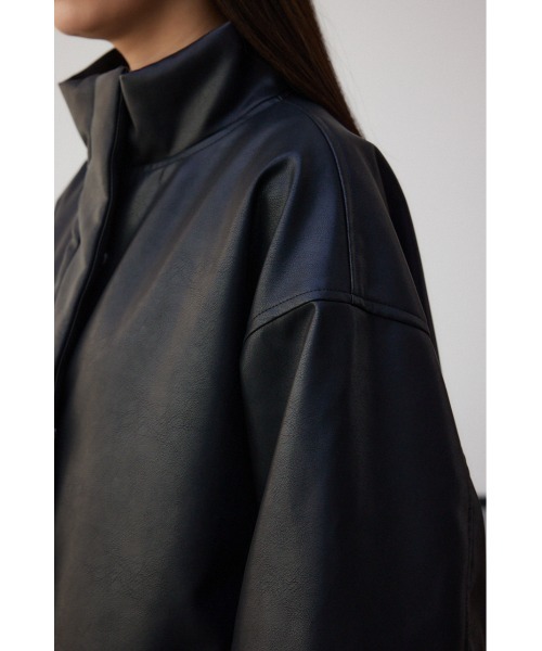 セール】フェイクレザーミドルコート（ブルゾン）｜AZUL BY MOUSSY