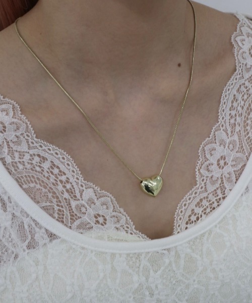 JUMELLE(ジュメロ)の「heart top necklace(ネックレス・レディース・ゴールド/シルバー・FREE)」の1枚目の写真