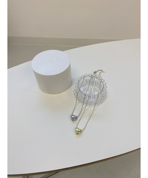 JUMELLE(ジュメロ)の「heart top necklace(ネックレス・レディース・ゴールド/シルバー・FREE)」の3枚目の写真