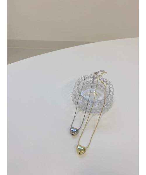 JUMELLE(ジュメロ)の「heart top necklace(ネックレス・レディース・ゴールド/シルバー・FREE)」の4枚目の写真