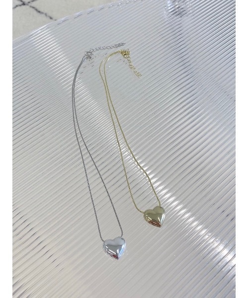 JUMELLE(ジュメロ)の「heart top necklace(ネックレス・レディース・ゴールド/シルバー・FREE)」の5枚目の写真