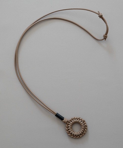 LEATHER BRAID CIRCLE NECKLACE（ネックレス）｜SENTI（センティ）