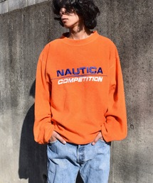 【ヴィンテージ古着】90's NAUTICA / ノーティカ ロゴ刺繍 フリース プルオーバー USA製