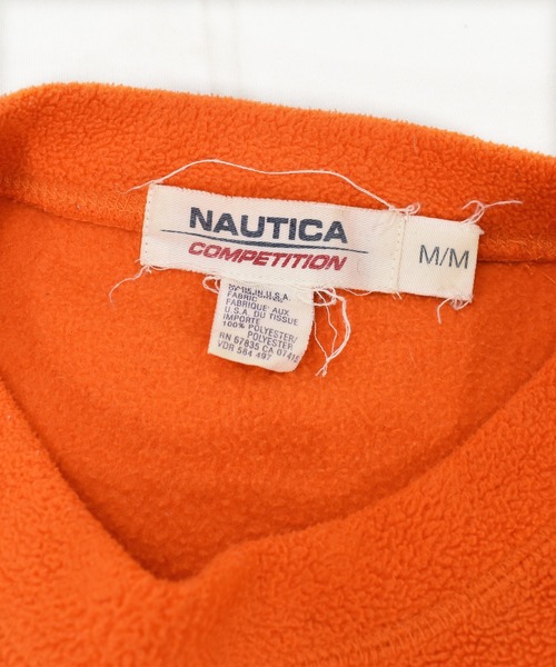 NAUTICA(ノーティカ)の「【ヴィンテージ古着】90's NAUTICA / ノーティカ ロゴ刺繍 フリース プルオーバー USA製(その他トップス・メンズ・オレンジ・MEDIUM)」の10枚目の写真