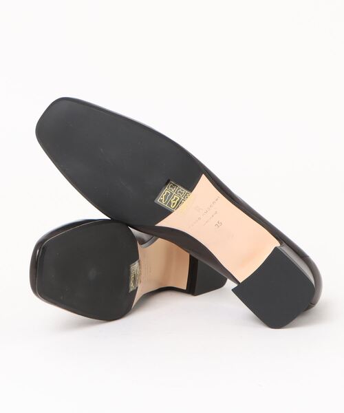 【FABIO RUSCONI】スクエアトウフレアヒールパンプス(F41108)（パンプス）｜Fabio Rusconi（ファビオルスコーニ）