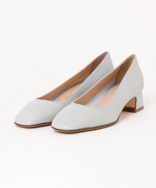 【FABIO RUSCONI】スクエアトウフレアヒールパンプス(F41108)（パンプス）｜Fabio Rusconi（ファビオルスコーニ）