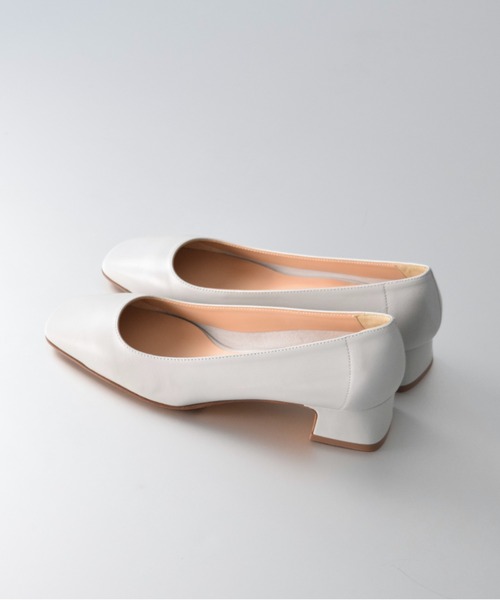 【FABIO RUSCONI】スクエアトウフレアヒールパンプス(F41108)（パンプス）｜Fabio Rusconi（ファビオルスコーニ）