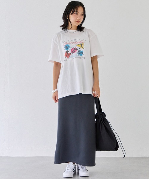 LAVEANGE(ラビアンジェ)の「ワッフルタイトスカート(スカート・レディース・チャコールグレー/ブルー/ブラック/ボルドー/カーキ/イエロー/グリーン/ピンク・4L/3L/LL/M/5L)」の15枚目の写真