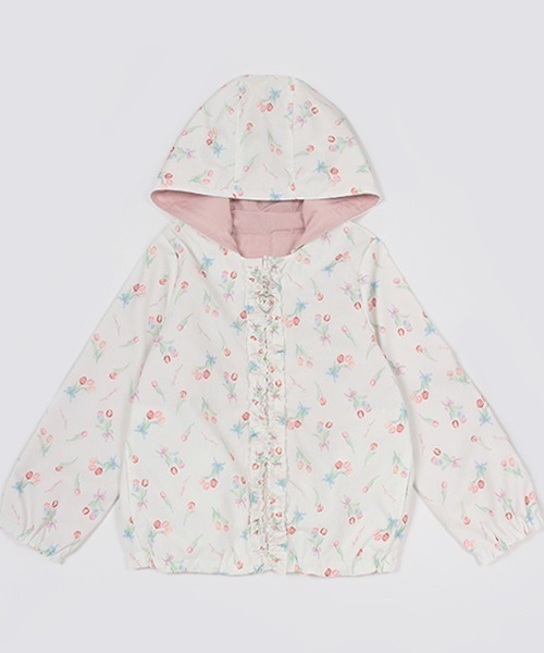 チューリップ柄リバーシブルブルゾン