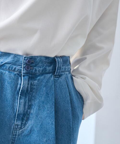 WEGO(ウィゴー)の「WEGO/スーパーバギーDENIMSLACKS(デニムパンツ・メンズ・ライトインディゴブルー/ダークグレー/ブラック・SMALL/LARGE/MEDIUM)」の6枚目の写真