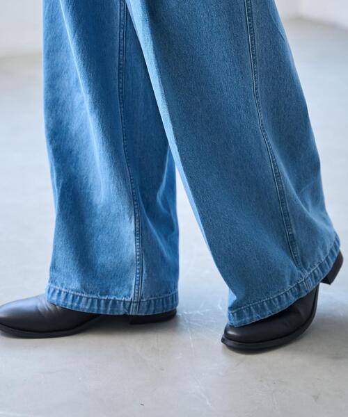 WEGO(ウィゴー)の「WEGO/スーパーバギーDENIMSLACKS(デニムパンツ・メンズ・ライトインディゴブルー/ダークグレー/ブラック・SMALL/LARGE/MEDIUM)」の8枚目の写真