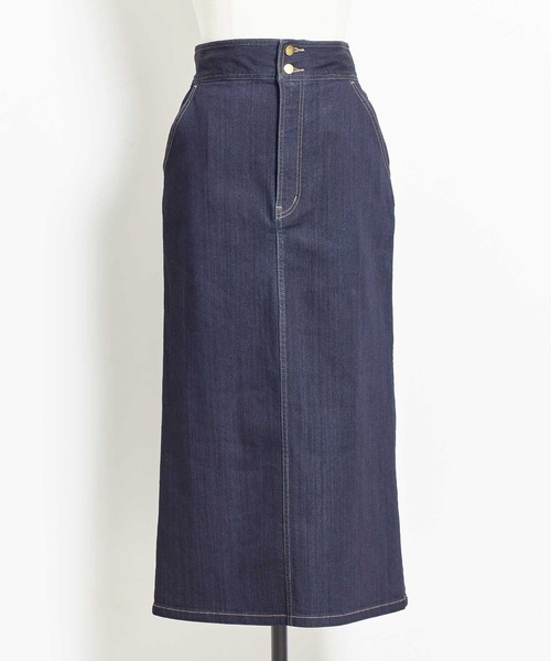 NOELA（ノエラ）の「デニムタイトスカート（デニムスカート・レディース・オフホワイト/ダークインディゴブルー/インディゴブルー・S/M）」の8枚目の写真