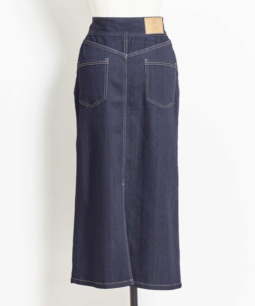 NOELA（ノエラ）の「デニムタイトスカート（デニムスカート・レディース・オフホワイト/ダークインディゴブルー/インディゴブルー・S/M）」の11枚目の写真