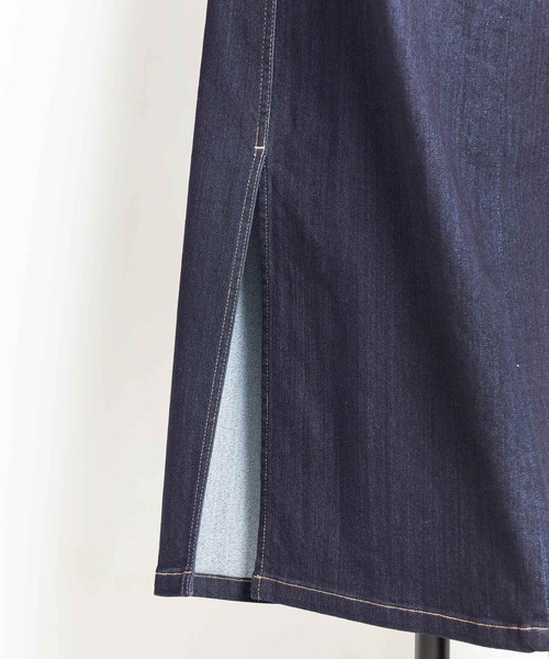 NOELA（ノエラ）の「デニムタイトスカート（デニムスカート・レディース・オフホワイト/ダークインディゴブルー/インディゴブルー・S/M）」の4枚目の写真