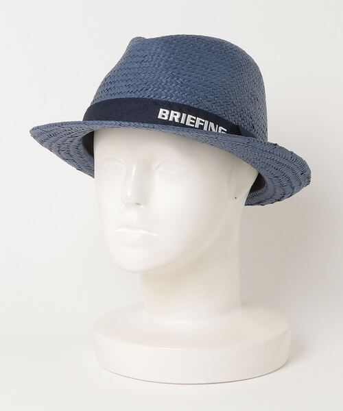 新品　BRIEFING MENS STRAW HAT ネイビー　M BRIEFING（ブリーフィング）の「【ブリーフィングゴルフ】MENS