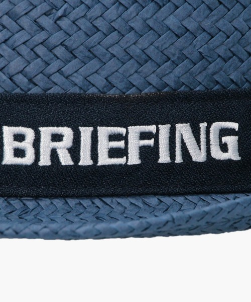 新品　BRIEFING MENS STRAW HAT ネイビー　M BRIEFING（ブリーフィング）の「【ブリーフィングゴルフ】MENS